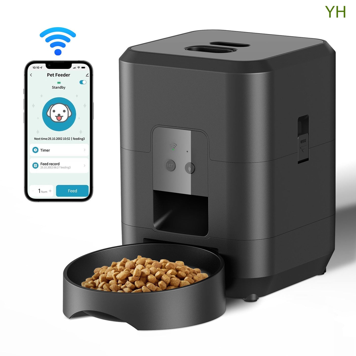 Smart Automatic Pet Feeder with Remote Scheduling for Your Feline Friend