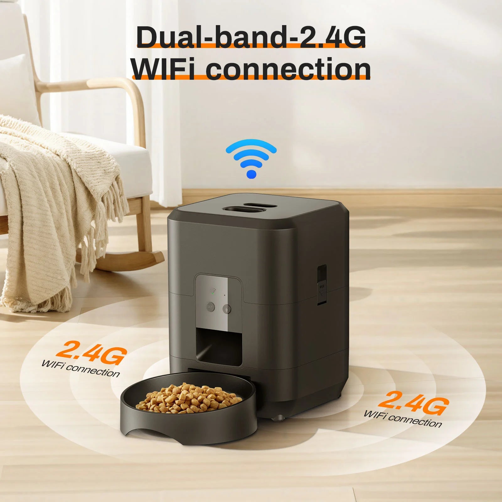 Smart Automatic Pet Feeder with Remote Scheduling for Your Feline Friend