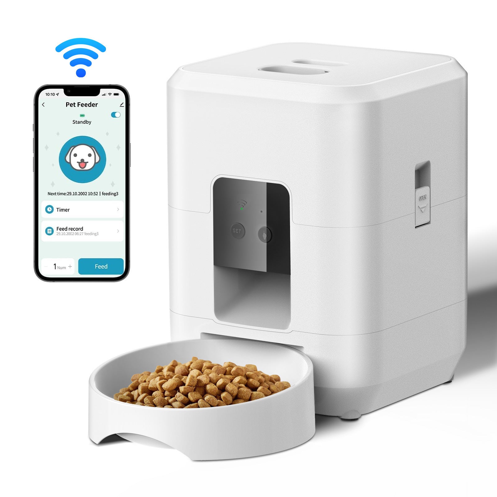 Smart Automatic Pet Feeder with Remote Scheduling for Your Feline Friend