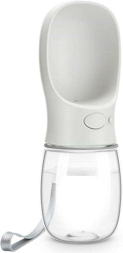 Ultimate Leak-Proof Dog Water Bottle - Portable 12oz Pet Dispenser for Travel - Perfect for Dogs and Puppies (Milk White)