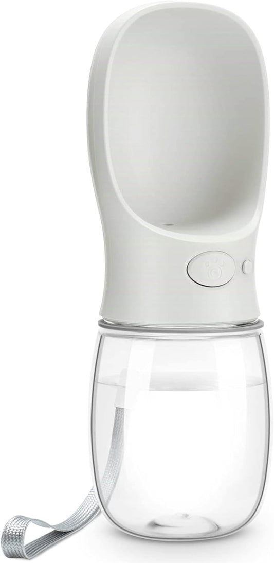 Ultimate Leak-Proof Dog Water Bottle - Portable 12oz Pet Dispenser for Travel - Perfect for Dogs and Puppies (Milk White)