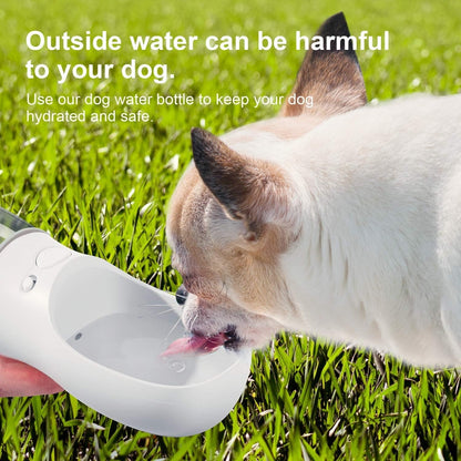 Ultimate Leak-Proof Dog Water Bottle - Portable 12oz Pet Dispenser for Travel - Perfect for Dogs and Puppies (Milk White)