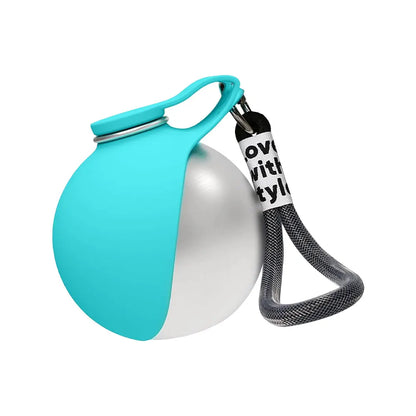 Stay Hydrated on the Go: 2-In-1 Leak-Proof Portable Dog Water Bottle for Small Dogs - Durable Stainless Steel & Silicone Design