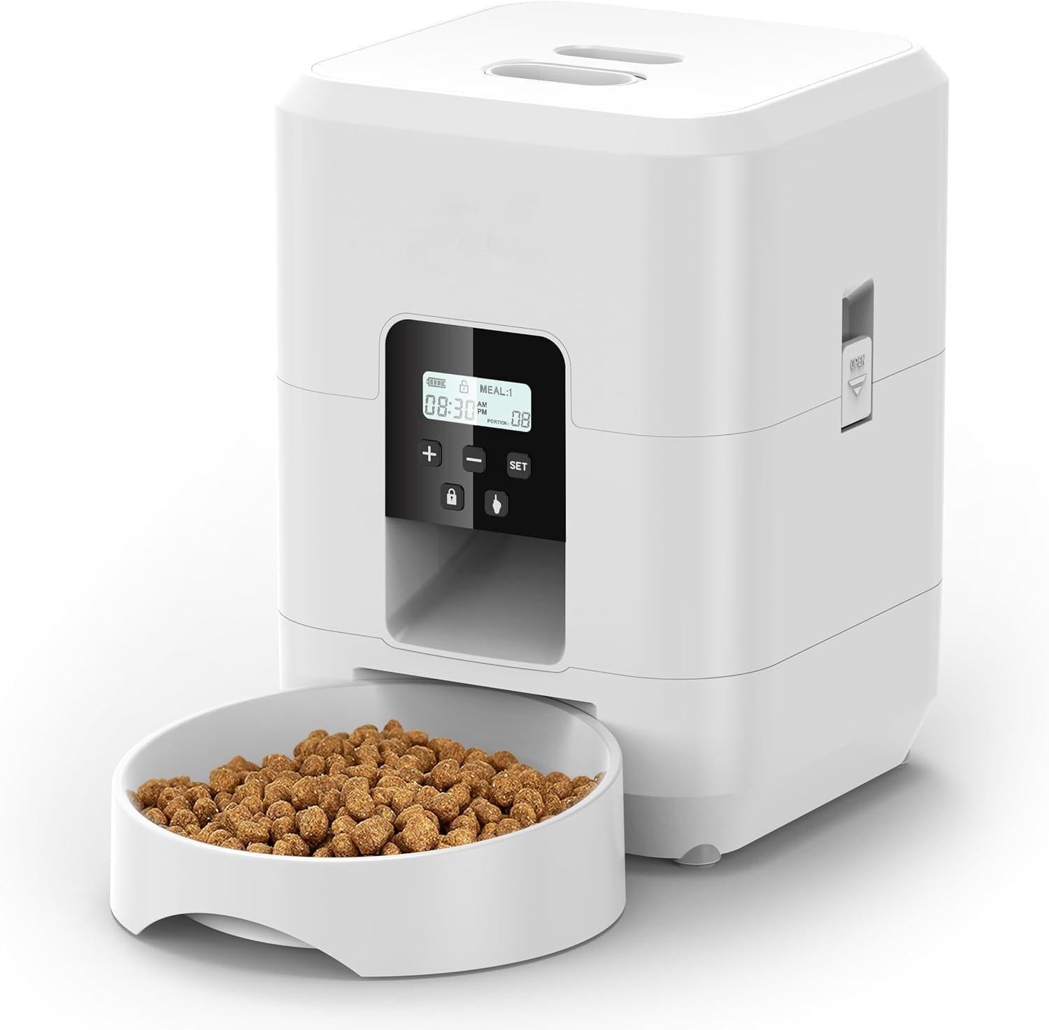 Smart Automatic Pet Feeder with Remote Scheduling for Your Feline Friend