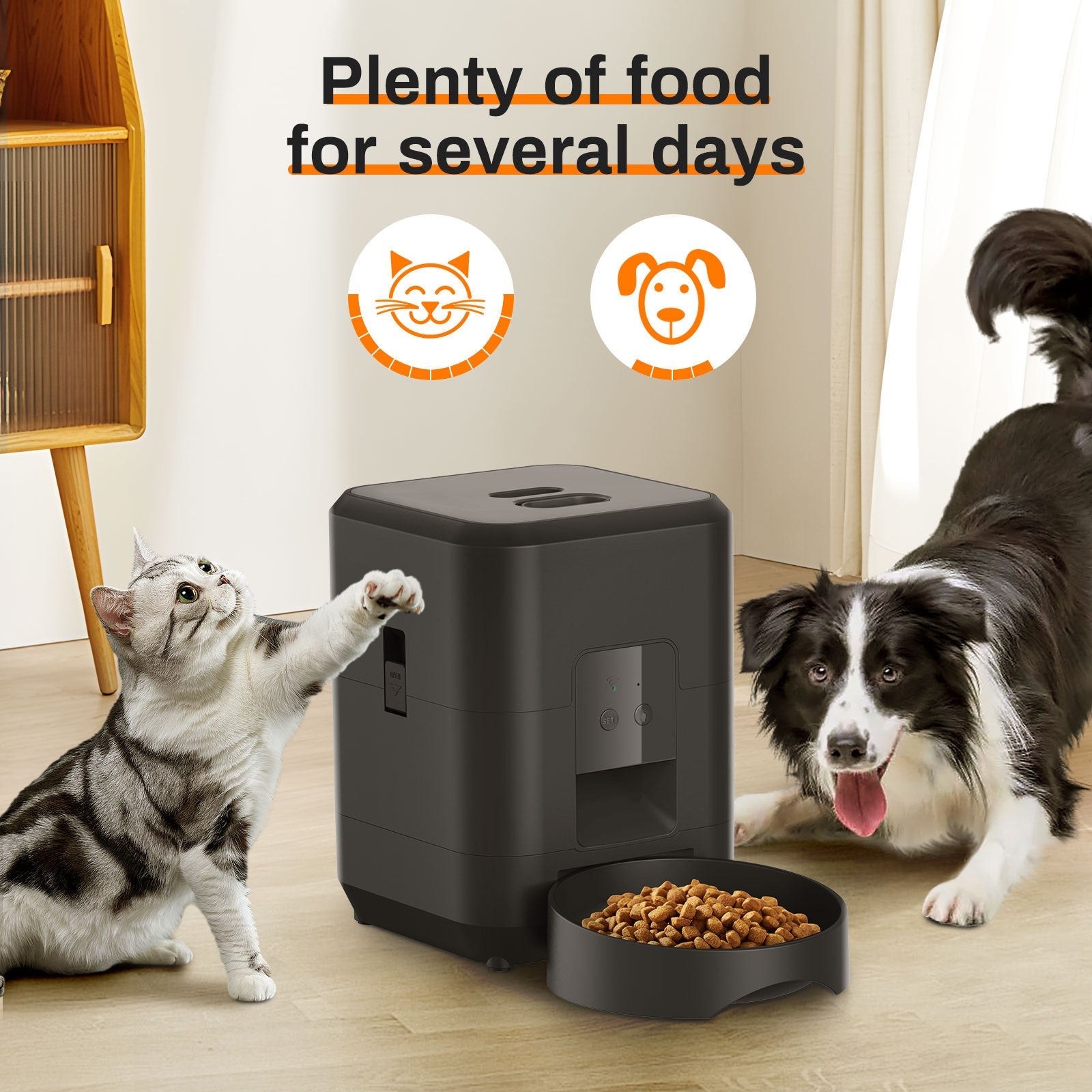 Smart Automatic Pet Feeder with Remote Scheduling for Your Feline Friend