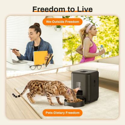 Smart Automatic Pet Feeder with Remote Scheduling for Your Feline Friend